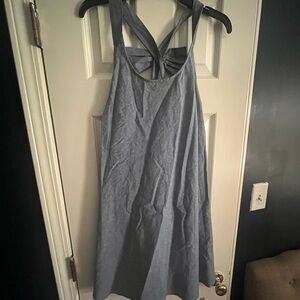 Stylish Blue Sleeveless Dress